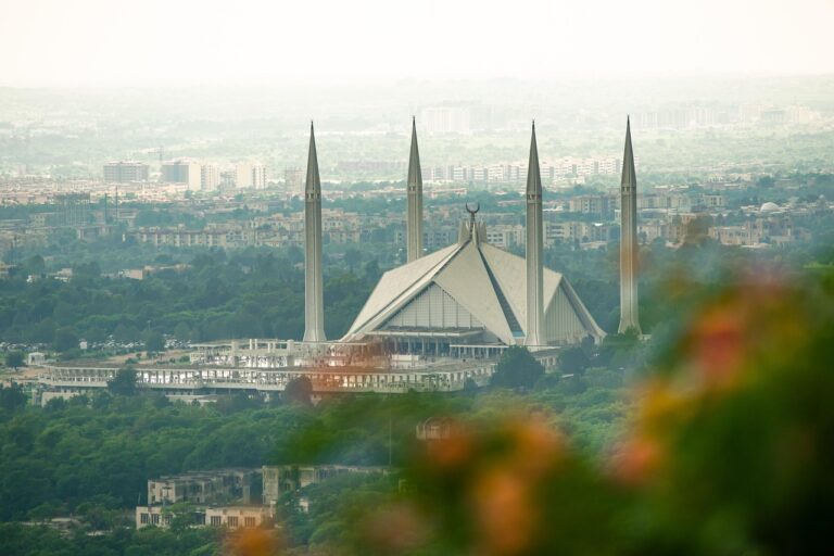 faisal mosque, culture, islam, architecture, mosque, islamabad, pakistan, religious, floor, nature, islamic, masjid, white, faith, place, landmark, shiny, modern, sky, bird-eye, city, design, high, building