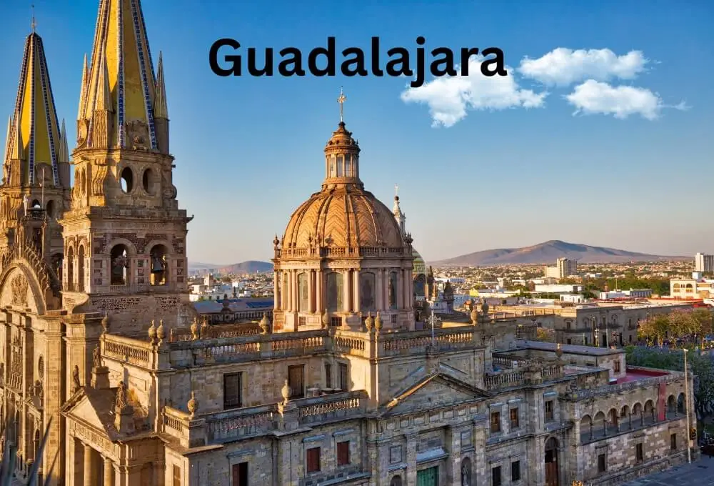 guadalajara-cathedral-with-yellow-spires-and-city-view-in-mexico