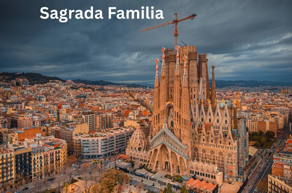 sagrada-familia-basilica-in-cloudy-sky-in-barcelona-spain