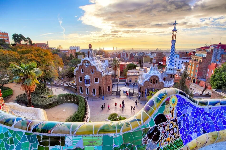 Park Guell view in Barcelona things to do in Barcelona